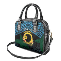 Personalised Sanma Day Shoulder Handbag Vanuatu Provinces Polynesian Pattern