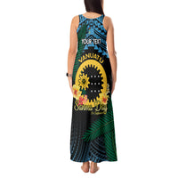 Personalised Sanma Day Tank Maxi Dress Vanuatu Provinces Polynesian Pattern