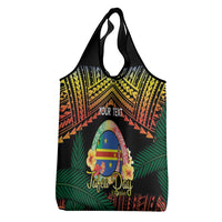 Personalised Tafea Day Grocery Bag Vanuatu Provinces Polynesian Pattern LT14 - Polynesian Pride