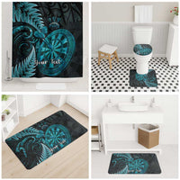 Personalised New Zealand Darts Bathroom Set Happiness Is A Tight Threesome Maori Paua Shell - Polynesian Pride