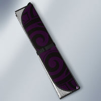 New Zealand Ta Moko Auto Sun Shade Aotearoa Maori Chest Tattoo Purple