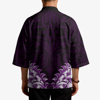 New Zealand Ta Moko Kimono Aotearoa Maori Chest Tattoo Purple