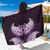 New Zealand Ta Moko Sarong Aotearoa Maori Chest Tattoo Purple