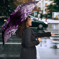 New Zealand Ta Moko Umbrella Aotearoa Maori Chest Tattoo Purple