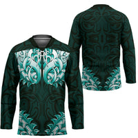 New Zealand Ta Moko Hockey Jersey Aotearoa Maori Chest Tattoo Turquoise
