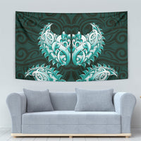 New Zealand Ta Moko Tapestry Aotearoa Maori Chest Tattoo Turquoise