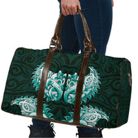 New Zealand Ta Moko Travel Bag Aotearoa Maori Chest Tattoo Turquoise