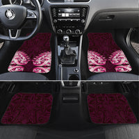 New Zealand Ta Moko Car Mats Aotearoa Maori Chest Tattoo Pink