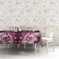 New Zealand Ta Moko Tablecloth Aotearoa Maori Chest Tattoo Pink