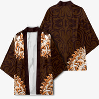 New Zealand Ta Moko Kimono Aotearoa Maori Chest Tattoo Orange