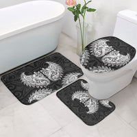New Zealand Ta Moko Bathroom Set Aotearoa Maori Chest Tattoo Black