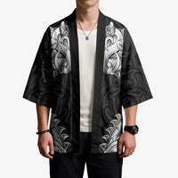 New Zealand Ta Moko Kimono Aotearoa Maori Chest Tattoo Black