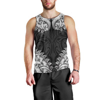 New Zealand Ta Moko Men Tank Top Aotearoa Maori Chest Tattoo Black