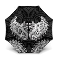 New Zealand Ta Moko Umbrella Aotearoa Maori Chest Tattoo Black