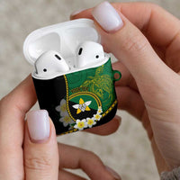 Personalised PNG Enga Provins AirPods Case Papua New Guinea Plumeria Melanesian Pattern - Polynesian Pride