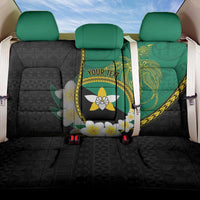 Personalised PNG Enga Provins Back Car Seat Cover Papua New Guinea Plumeria Melanesian Pattern - Polynesian Pride