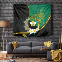 Personalised PNG Enga Provins Tapestry Papua New Guinea Plumeria Melanesian Pattern - Polynesian Pride