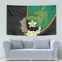 Personalised PNG Enga Provins Tapestry Papua New Guinea Plumeria Melanesian Pattern - Polynesian Pride