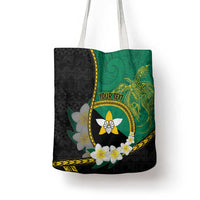 Personalised PNG Enga Provins Tote Bag Papua New Guinea Plumeria Melanesian Pattern - Polynesian Pride