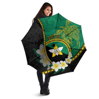 Personalised PNG Enga Provins Umbrella Papua New Guinea Plumeria Melanesian Pattern - Polynesian Pride