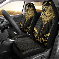 Gold Black New Zealand Manta Ray Car Seat Cover Aotearoa Maori Haehae LT14 - Polynesian Pride