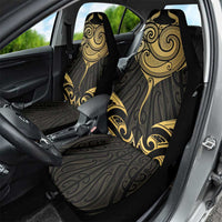 Gold Black New Zealand Manta Ray Car Seat Cover Aotearoa Maori Haehae LT14 - Polynesian Pride