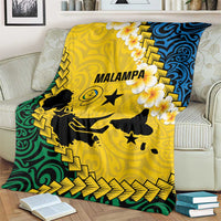 Malampa Province Blanket Vanuatu Map - Plumeria Flag Color