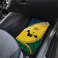 Malampa Province Car Mats Vanuatu Map - Plumeria Flag Color