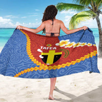 Tafea Province Sarong Vanuatu Pattern Map - Plumeria Flag Color LT14 - Polynesian Pride