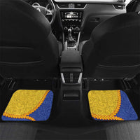 Torba Province Car Mats Vanuatu Pattern Crocodile - Plumeria Flag Color