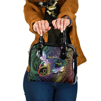 Personalized Polynesian Memorial Shoulder Handbag Dragonflies Appear When Angels Are Near LT14 One Size Colorful - Polynesian Pride