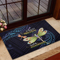 As Long As I Breathe You'll Be Remembered Rubber Doormat Dragonflies Memorial - Polynesian Pattern LT14 - Polynesian Pride