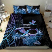 Polynesian Memorial Bedding Set Hummingbirds Appear When Angels Are Near LT14