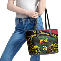 Vanuatu 1980 Leather Tote Bag Hapi 46 Yia Indipendens Anivesari LT14 - Polynesian Pride