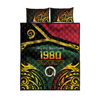 Vanuatu 1980 Quilt Bed Set Hapi 45 Yia Indipendens Anivesari