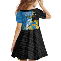 Tuvalu Independence Day Family Matching Summer Maxi Dress and Hawaiian Shirt Manuia te tutokotasi o Tuvaluan Dolphin Tattoo LT14 - Polynesian Pride