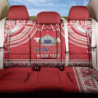 Samoa Rugby Custom Back Car Seat Cover Toa Samoa Pacific Sporty Red LT14 One Size Red - Polynesian Pride