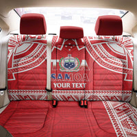 Samoa Rugby Custom Back Car Seat Cover Toa Samoa Pacific Sporty Red LT14 - Polynesian Pride