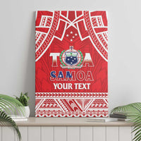 Samoa Rugby Custom Canvas Wall Art Toa Samoa Pacific Sporty Red LT14 - Polynesian Pride