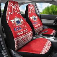 Samoa Rugby Custom Car Seat Cover Toa Samoa Pacific Sporty Red LT14 - Polynesian Pride