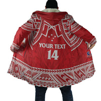 Samoa Rugby Custom Cloak Toa Samoa Pacific Sporty Red - Polynesian Pride