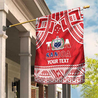 Samoa Rugby Custom Garden Flag Toa Samoa Pacific Sporty Red LT14 House Flag Red - Polynesian Pride
