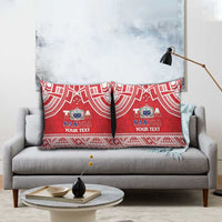 Samoa Rugby Custom Pillow Cover Toa Samoa Pacific Sporty Red LT14 - Polynesian Pride