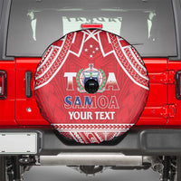 Samoa Rugby Custom Spare Tire Cover Toa Samoa Pacific Sporty Red LT14 - Polynesian Pride