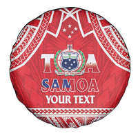 Samoa Rugby Custom Spare Tire Cover Toa Samoa Pacific Sporty Red LT14 - Polynesian Pride