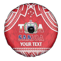Samoa Rugby Custom Spare Tire Cover Toa Samoa Pacific Sporty Red LT14 - Polynesian Pride