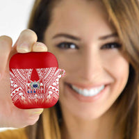 Toa Samoa Rugby Custom AirPods Case Samoa mo Samoa Polynesian Pacific Red - Polynesian Pride