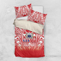 Toa Samoa Rugby Custom Bedding Set Samoa mo Samoa Polynesian Pacific Red - Polynesian Pride
