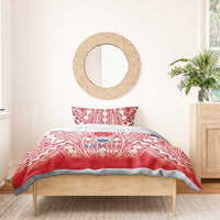 Toa Samoa Rugby Custom Bedding Set Samoa mo Samoa Polynesian Pacific Red - Polynesian Pride