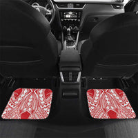 Toa Samoa Rugby Custom Car Mats Samoa mo Samoa Polynesian Pacific Red - Polynesian Pride